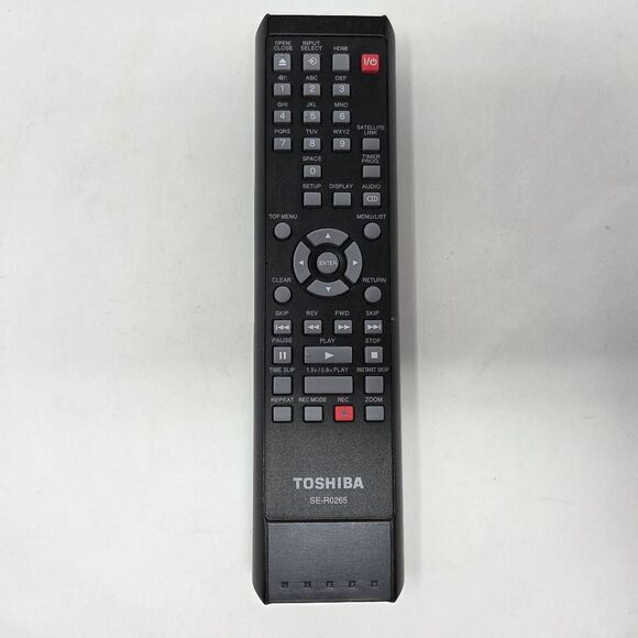 TOSHIBA SE-R0265 DVD RECORDER REMOTE CONTROL DKR10, DKR40, DKR40KU, DR410 TESTED - Picture 1 of 4